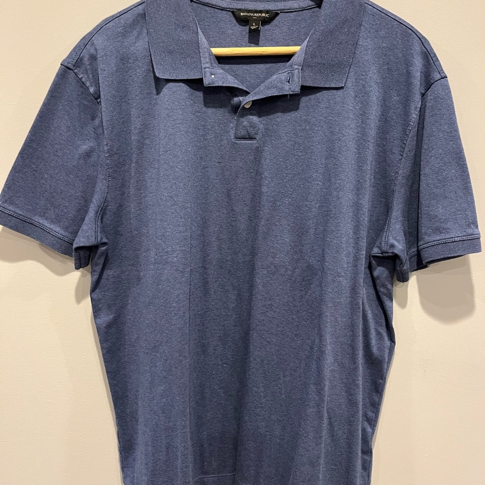 Banana Republic Men's Blue Polo Shirt